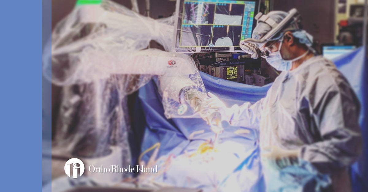 Ortho Rhode Island’s Dr. Ian Madom Makes History with RoboticAssisted
