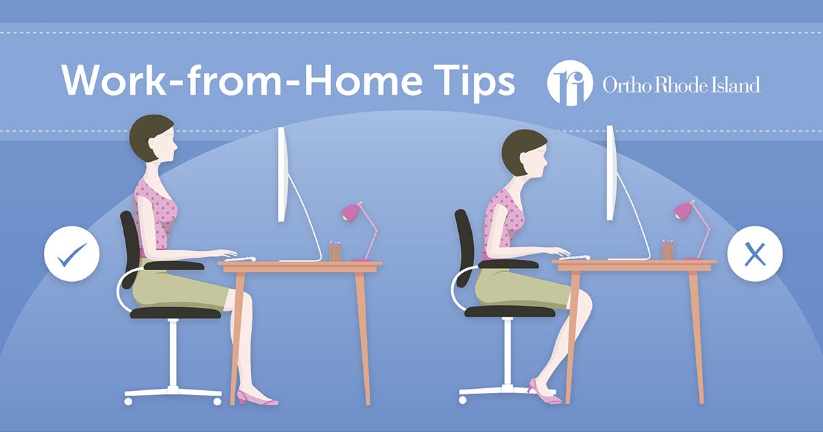 INFOGRAPHIC Reducing the Strain of Working Remotely Ortho Rhode Island