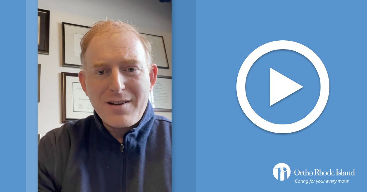 VIDEO Dr. Keith Monchik on Superior Capsular Reconstruction Surgery