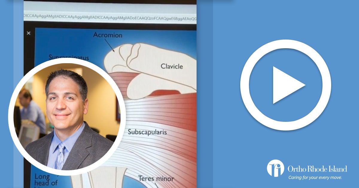 VIDEO Dr. Anthony DeLuise on Shoulder Arthritis Ortho Rhode Island