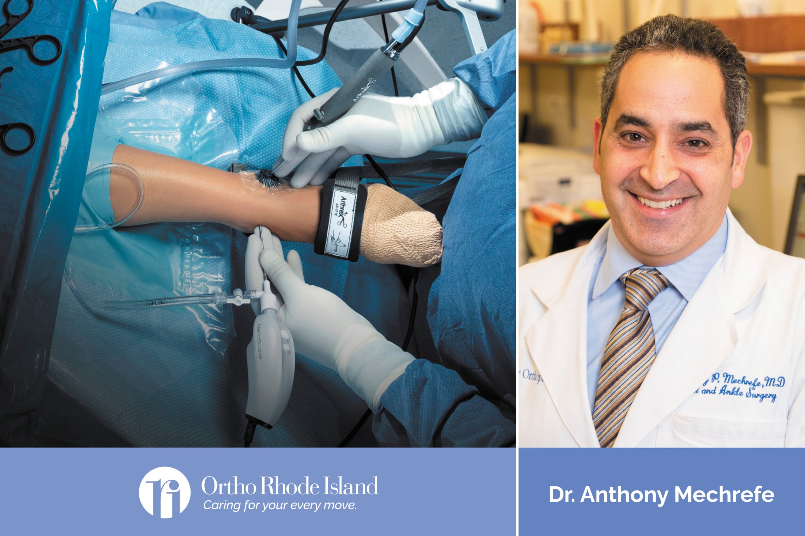 Dr. Anthony Mechrefe Completes Groundbreaking Ankle Procedure at Ortho RI Surgery Center Ortho
